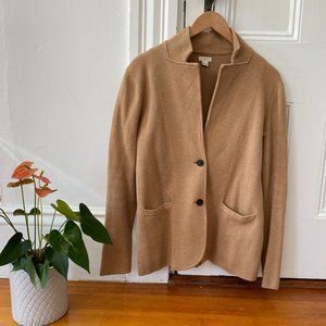 J. Crew Factory Sweater Blazer Camel S